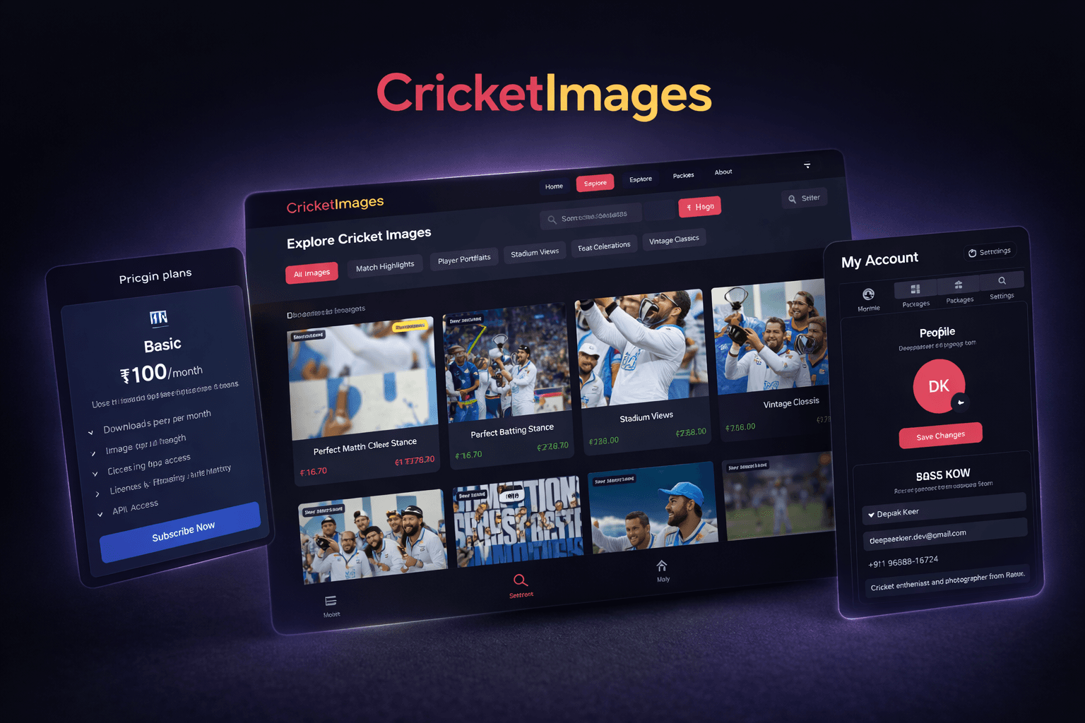 CricketImages – Full-Stack Platform for Premium Cricket Visual Content